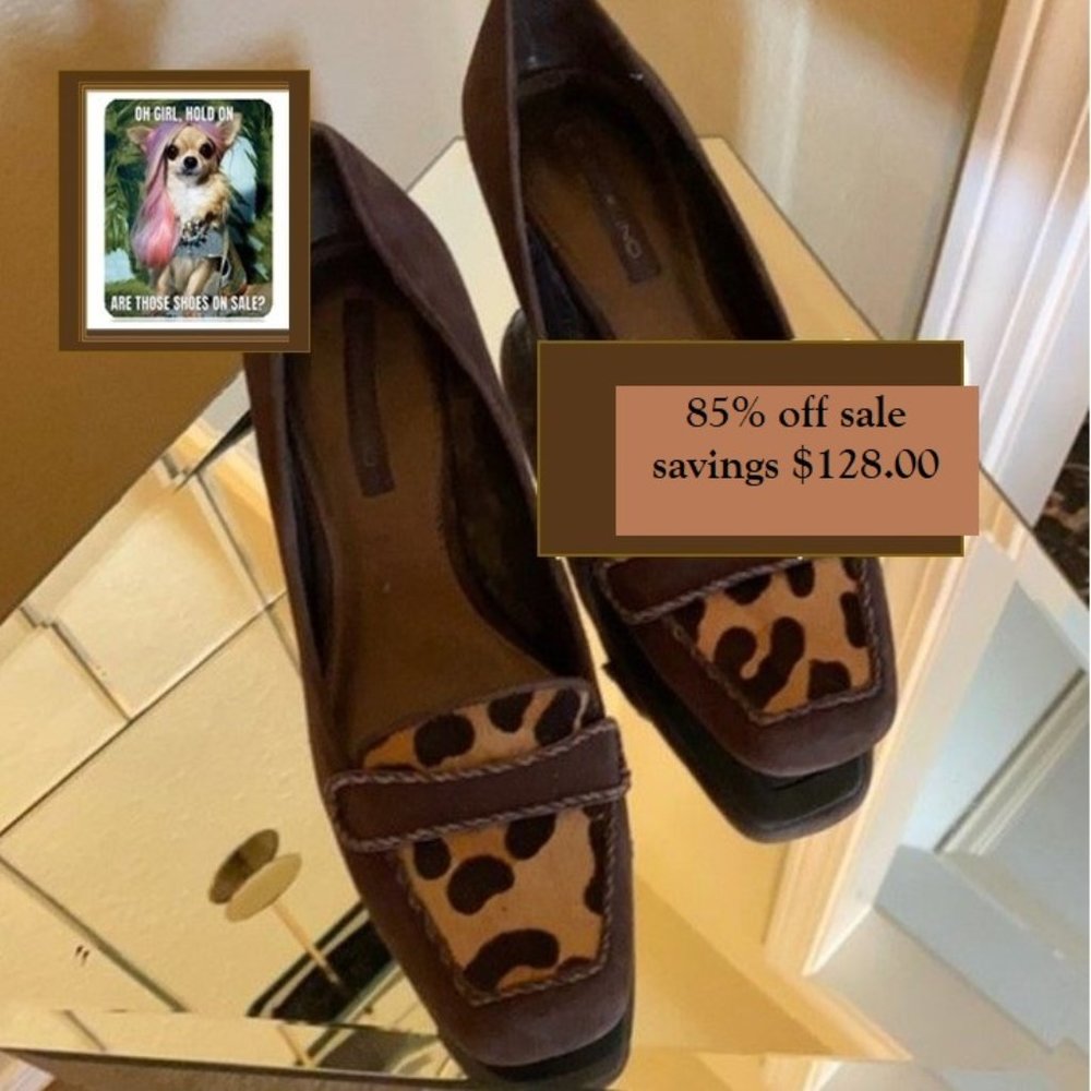 👠 NWOT Brown suede heels  final sale
